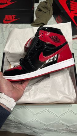 Jordan 1 High Patent Bred Size 10.5 