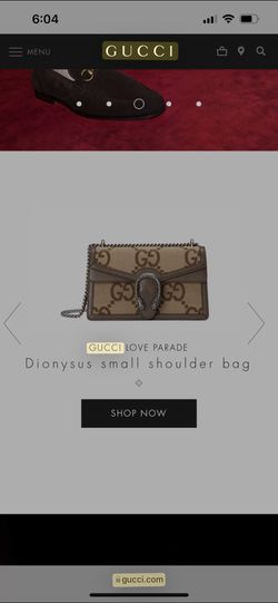 GG Gucci Shoulder Bag, DIONYSUS