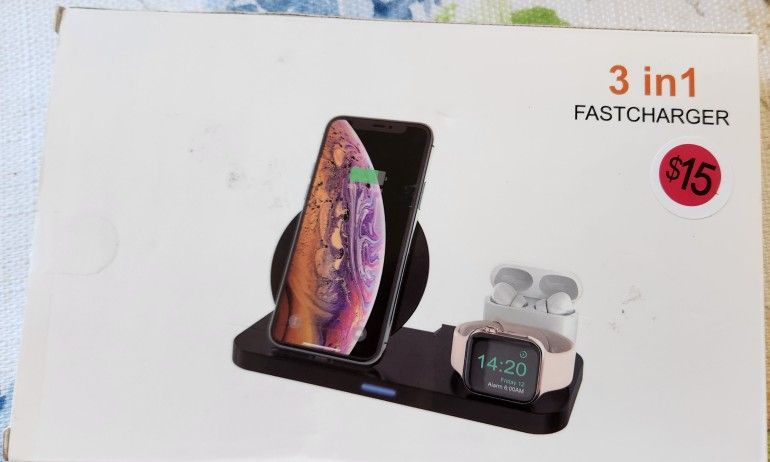 Wireless Fast Charger 3 in 1 Charging Station model W40