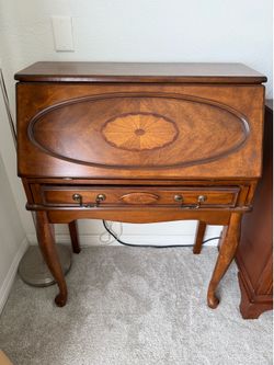Home Office Secretary Desk with Drawers and Removable Insert