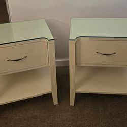Decca Tables With Glass Top