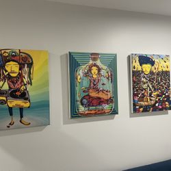 Wall Art - Set Of 3 Os Gemeos Prints