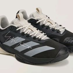 Adidas Y-3 Adizero Cybersonic 2 Black / Orbit Grey Tennis Shoes-Men’s 12 