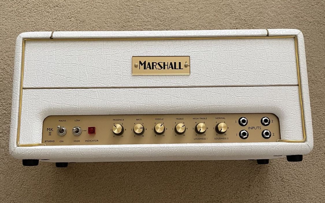 Marshall 20watt plexi amp in rare white tolex