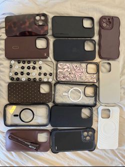 Lot of 15 pro max iPhone Cases Mixed Brands