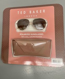 Ted Baker London Polarized Aviator Sunglasses Rose Gold - Brand New Sealed