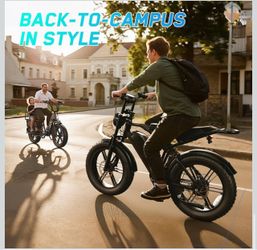 TST Electric Bike for Adults, 48V 15Ah Battery, 1500W Peak Motor, Fat Tire | Dual Suspension ,7-speed Gears, 3 Working Modes, Powerful, LCD Display, S