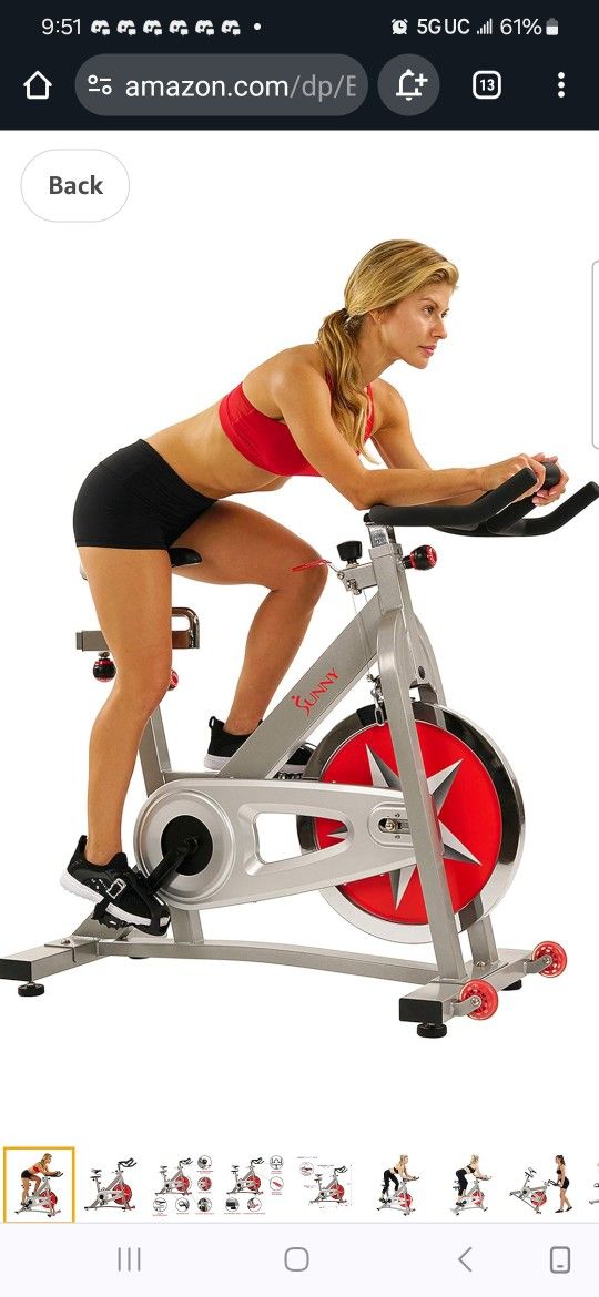 Sunny Health & Fitness Pro Cycling Bike Chain Drive New