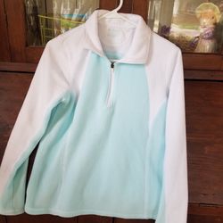 Tek Gear Women's M Fleece zip front shirt