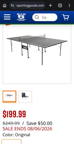 STIGA T8621B,  table tennis. Nee in box