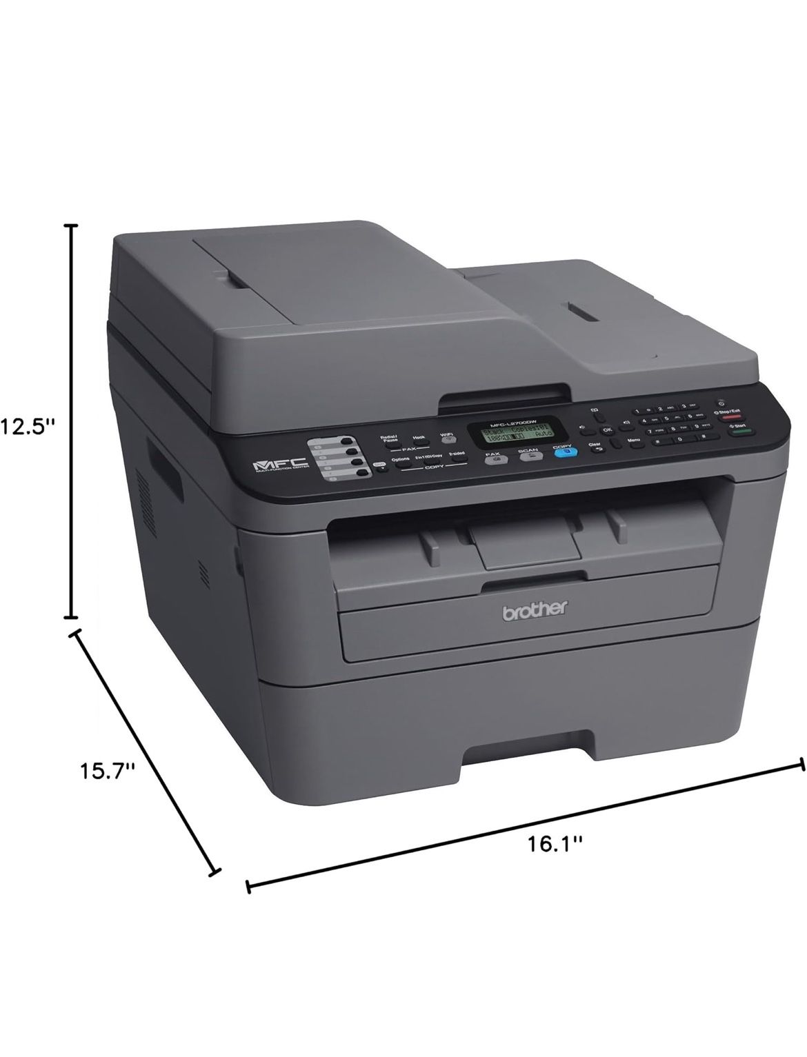 Scan, Fax, Copy Brother Laser Printer - Great for business or home!