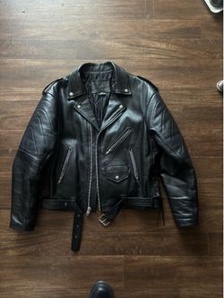 Letter, jacket, biker