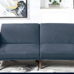 Brand New Navy Futon Sofa Sleeper
