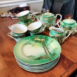 Acme 21 Piece Hand Painted Japanese Tea Set