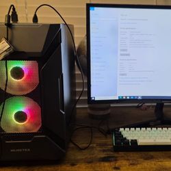 Built Gaming PC with Samsung curve monitor