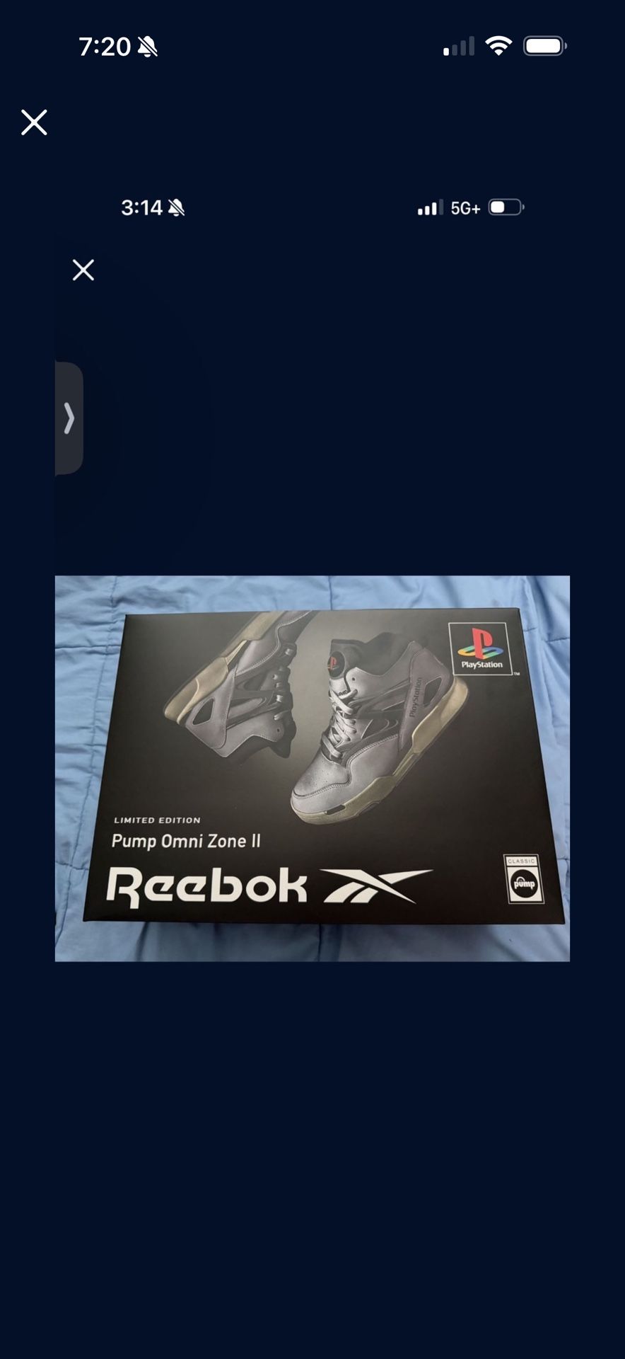 Reebok D PlayStation Pump Omni Zone 2 Size 10