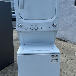 GE 27” Gas Stackable-Washer And Dryer