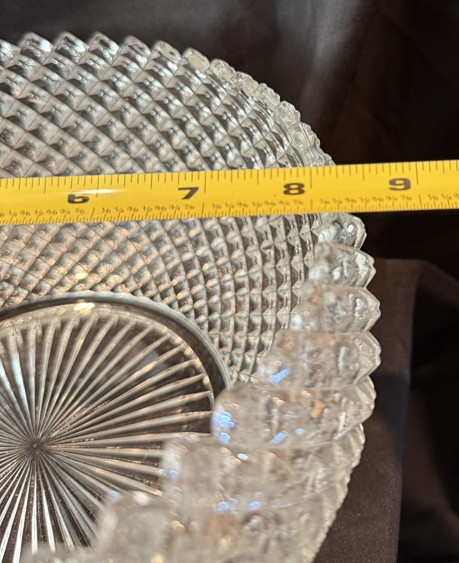 Crystal Cut Glass Bowl