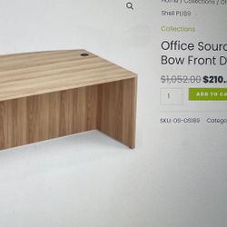 Bow Front Desk 71”