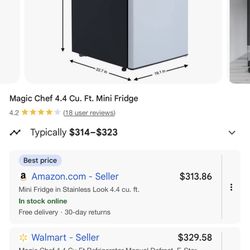Chef Master 4.4 Cu Ft Mini Fridge (Brand new)