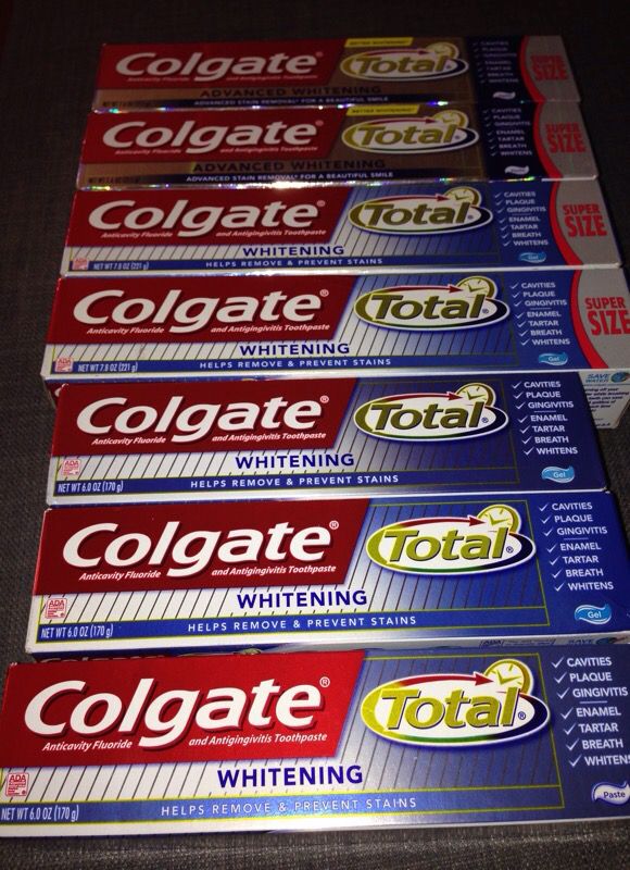 Not available•• 7 Tubes of Colgate. Please See All The Pictures and Read the description