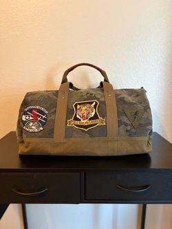 Polo Ralph Lauren Camo Canvas Duffle Bag-Never used