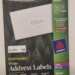 Avery Laser Ink Jet Wht Address Labels BNIP