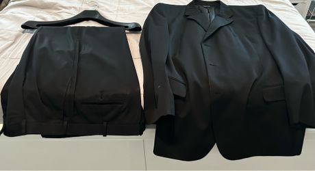 Black suit coat and pants for sale  (Ferretti Brand)