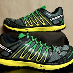 Salomon Mens X Tour City Trail Green Size 11.5 Ultra Yellow Oregon Ducks Colors