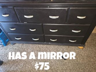Dresser with mirror
