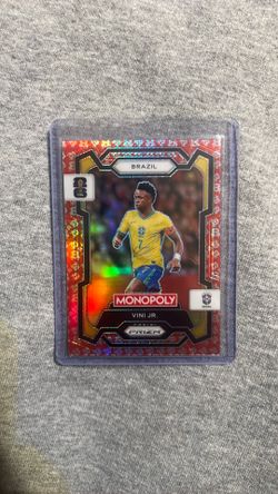 Panini Prizm Monopoly FIFA 2026 RED PATTERN Lot - Vini Jr, Iniesta, Suarez!