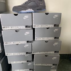 Jordan 5 Wolf Grey grade school 