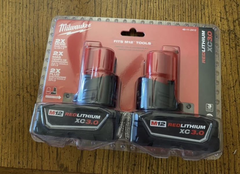 Milwaukee M12 Batteries XC 3.0