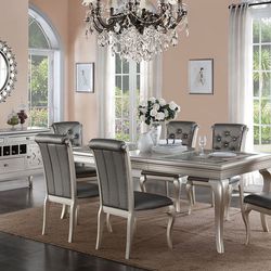 Silver Dining Table Set 
