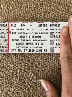 Above and beyond group therapy weekend ticket
