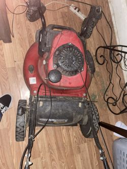 Red Honda Self Propelled Lawn W