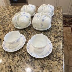 Classic Corelle cups and saucers.
