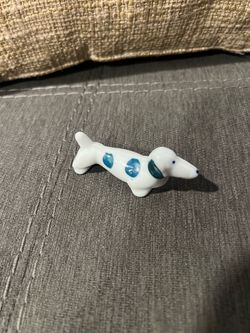 Ceramic Dachshund Miniature Figurine