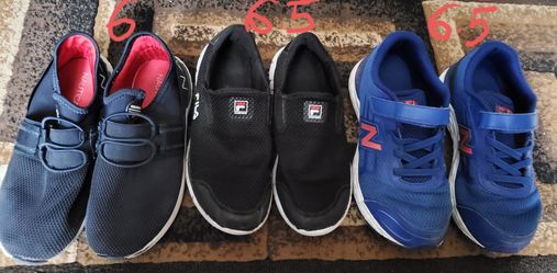 Boys shoes - size 6Y -6.5Y-6.5 XW - NAUTICA, FILA, NB