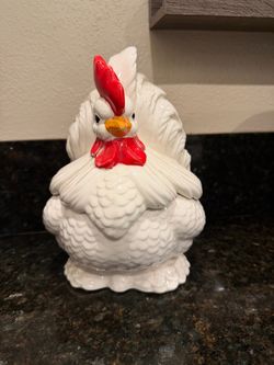 Vintage Ceramic Rooster Cookie Jar