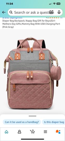 Large Diaper Backpack With Bottle Compartment 