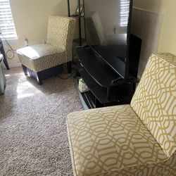 Set of 2 Armless Accent Chairs $175/OBO