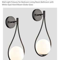 Wall Light Fixture Scone Pair