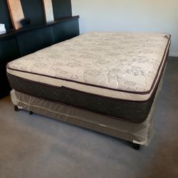 NEW QUEEN PILLOW-TOP SET MATTRESS AND BOX SPRING-2pcs 