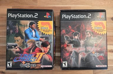 Time Crisis 2 with GunCon2 and Vampire Night for Sony Playstation 2