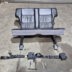 1986-93 (2 Door) Chevy S10 Blazer GMC S15 Jimmy Typhoon Rear leather Seat With OE Seat belts.