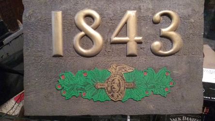 1843 Whiskey bar sign