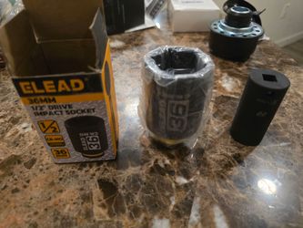 36 mm impact socket and 22 mm