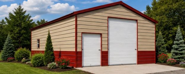 Metal carports and garages