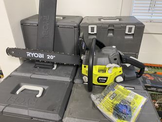 RYOBI 20 in. 50 cc 2-Cycle Gas Chainsaw with Heavy-Duty Case